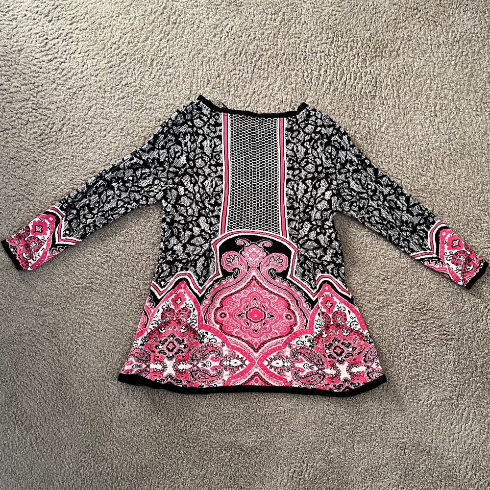 Style & Co Peplum Long-Sleeve Tunic - Picture 2 of 8